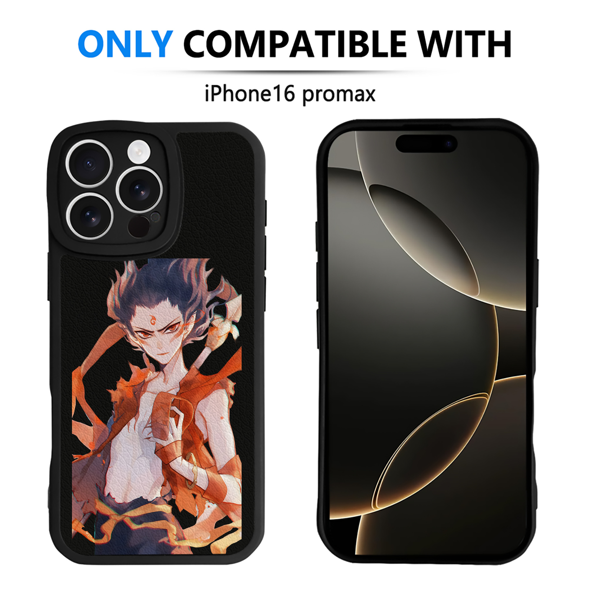 （画像用） Ne Zha 2 ナタ 魔童の大暴れ 【iPhone 16シリーズ対応】シリコンスマホケース（レザー調） 材質：シリコン